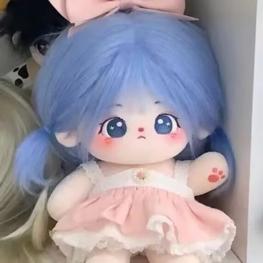 【粉桃衣裙套装】【娃衣】女20厘米棉花娃娃衣服洛丽塔礼服明星玩偶娃衣原创设计不含娃娃-棉花屋