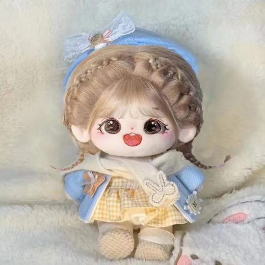 【奶糖苏苏套装】【蓝色】【娃衣】女20厘米棉花娃娃衣服洛丽塔礼服明星玩偶娃衣原创设计不含娃娃-棉花屋