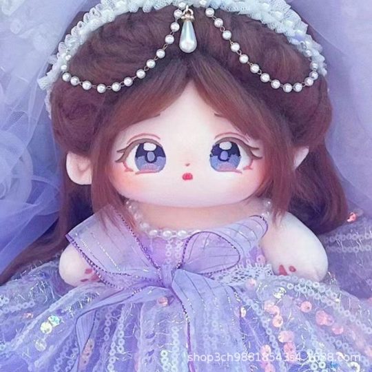 【黛紫星河套装】【娃衣】棉花娃娃娃衣20厘米可换装男娃女娃毛绒公仔套装娃衣礼物-棉花屋