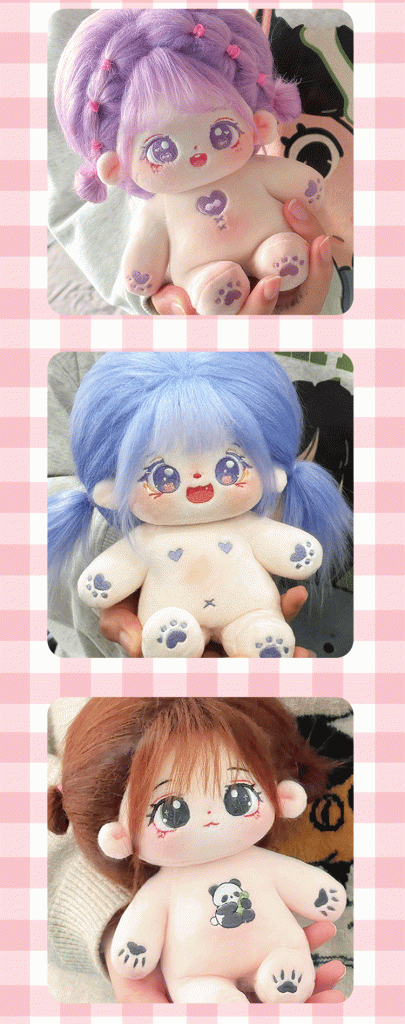 图片[3]-【难哄】【裸娃】正版棉花娃娃可爱公仔玩偶20cm棉花娃娃可换装棉花娃-棉花屋